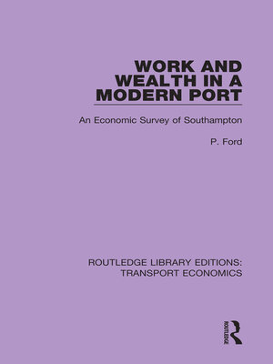 cover image of Work and Wealth in a Modern Port